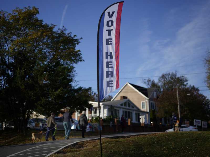 Gli elettori della Virginia si recano alle urne il 5 novembre 2019 ad Arlington (Foto di Win McNamee/Getty Images) <br />