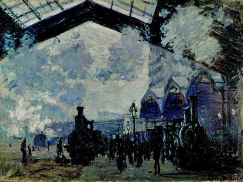 La gare Saint-Lazare, Monet (Wikimedia Commons)&nbsp;