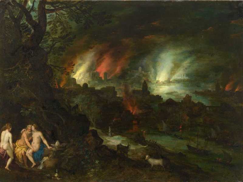 Jan Brueghel il giovane, la distruzione di Sodoma (Wikimedia Commons)&nbsp;