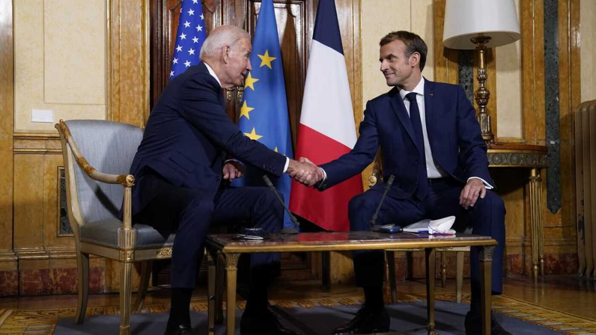 Immagine di Come è andata tra Biden e Macron