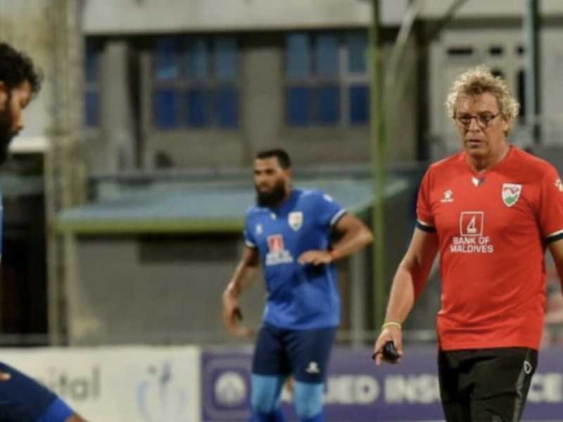 Francesco Moriero alla guida della Nazionale delle Maldive (per gentile concessione di Francesco Moriero)