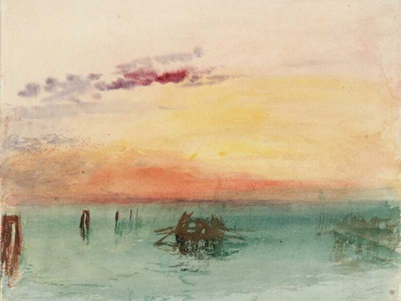 <span class="caption | margin_right_half">William Turner, "Venezia: veduta della laguna al tramonto", 1840<br /></span>
