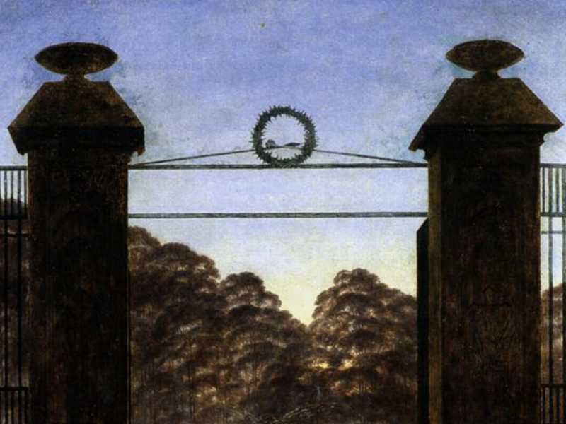 Caspar David Friedrich, L&rsquo;ingresso del cimitero, 1825&nbsp;<br />