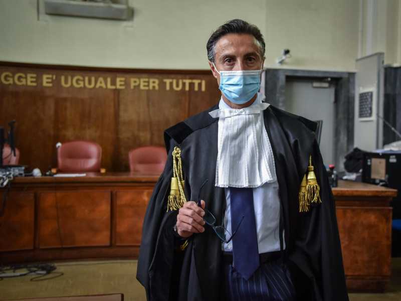L'avvocato Roberto Pisano, legale di Obi Emeka. ANSA / Matteo Corner&nbsp;<br />