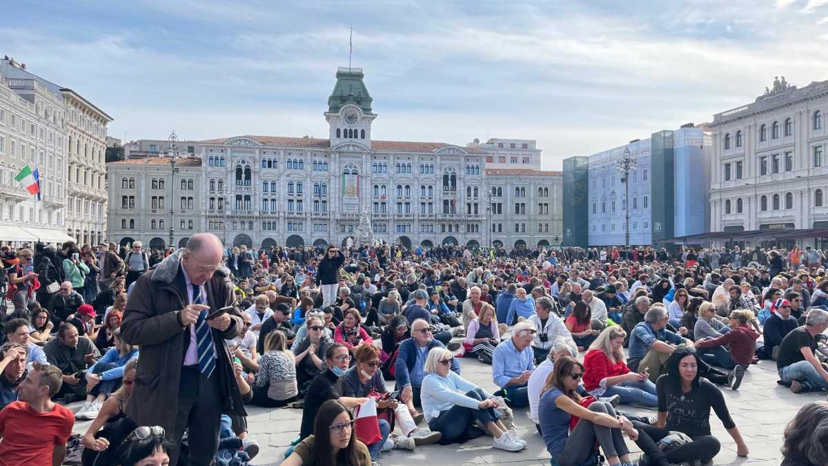Immagine di Trieste: la pandemia dei non vaccinati