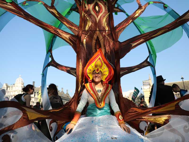  proteste di Extinction Rebellion a Westminster, Inghilterra (Foto di Jack Taylor/Getty Images)<br />