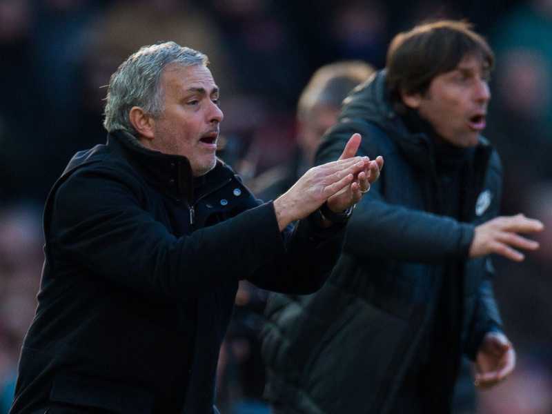 José Mourinho e Antonio Conte (Ansa)