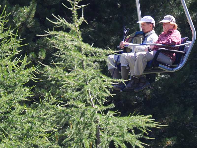 Angela Merkel e il marito Joachim Sauer per le vacanze hanno scelto spesso Solda, in provincia di Bolzano (Olycom)&nbsp;<br />