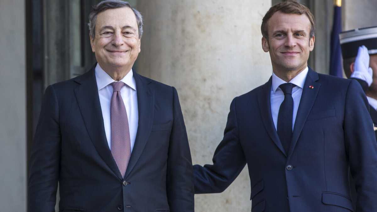 Immagine di Draghi e Macron credono nelle elezioni di Natale in Libia