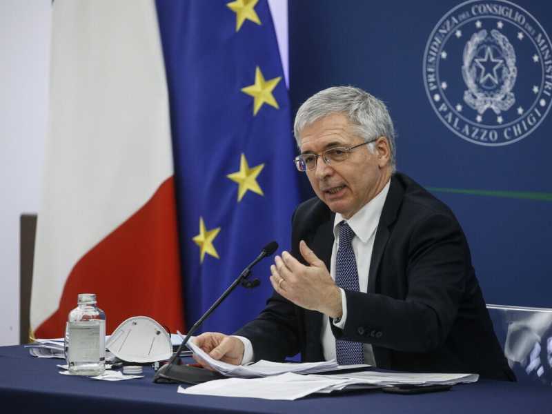 Il ministro dell'Economia Daniele Franco (foto LaPresse)