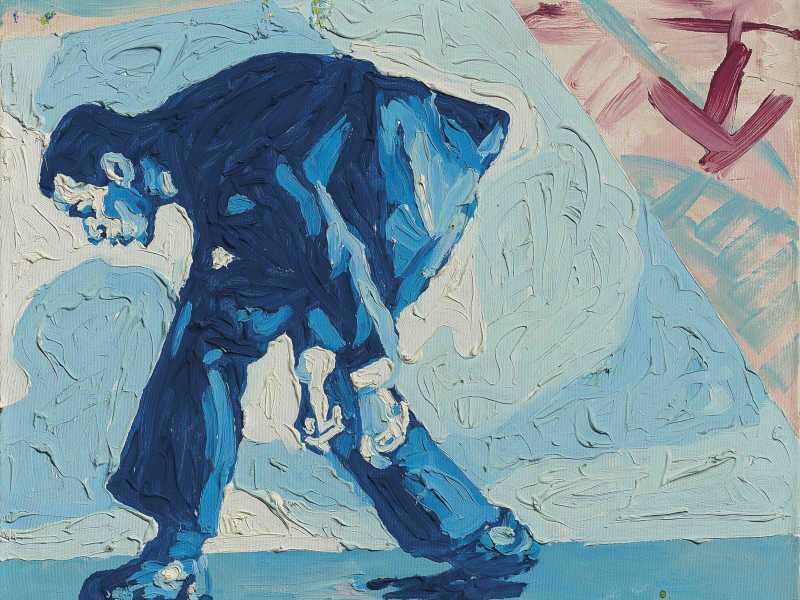 Martin Kippenberger &amp; Albert Oehlen - Untitled (Self Portrait), 1979<br />&nbsp;<br />
