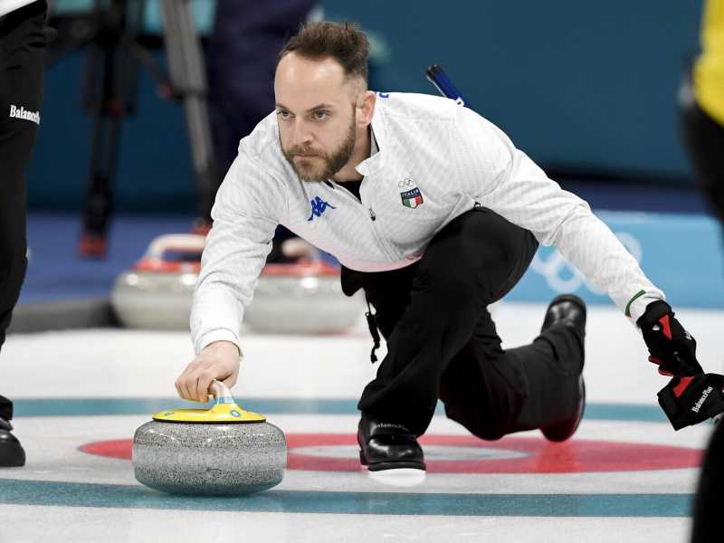 Jo&euml;l Retornaz durante le olimpiadi invernali a PyeongChang (foto Ap)&nbsp;<br />