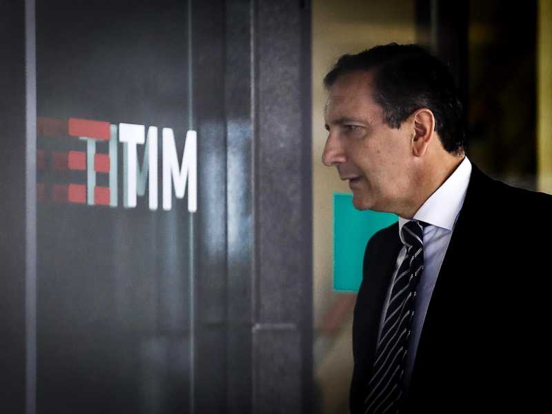 Luigi Gubitosi arriva nella sede Tim per il cda di Telecom, Roma, 24 settembre 2018. ANSA/ANGELO CARCONI&nbsp;<br />