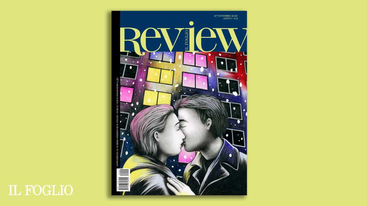 Immagine di "L'inverno dei baci". Dietro la copertina del Foglio Review con Gabriella Giandelli