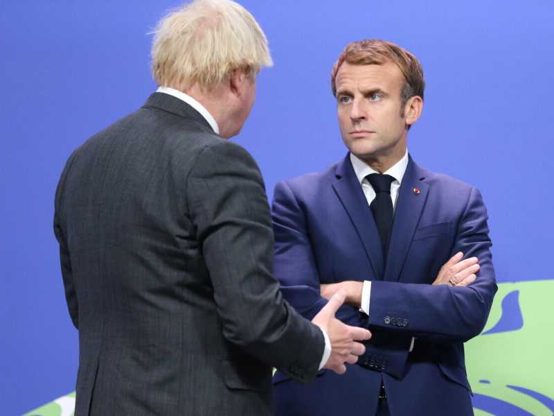 Boris Johnson e Emmanuel Macron (Ansa)