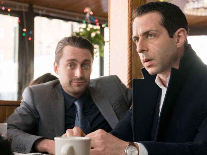 Kieran Culkin e Jeremy Strong in "Succession" 