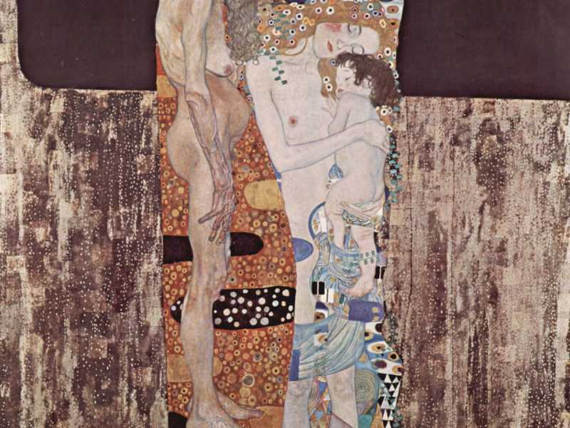 Le tre età della donna, Gustav Klimt, 1905 (Wikipedia) <br />
