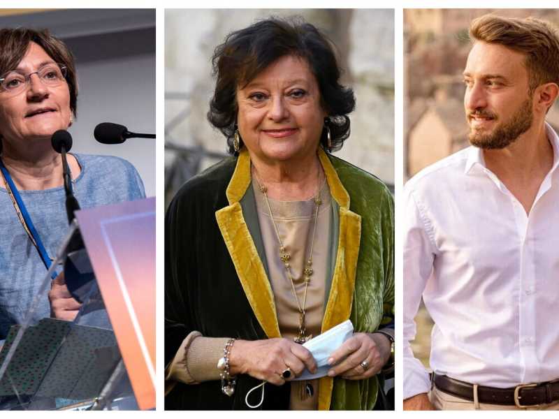 Da sinistra: Cecilia D'Elia, Simonetta Matone e Valerio Casini (Foto Ansa/Facebook)