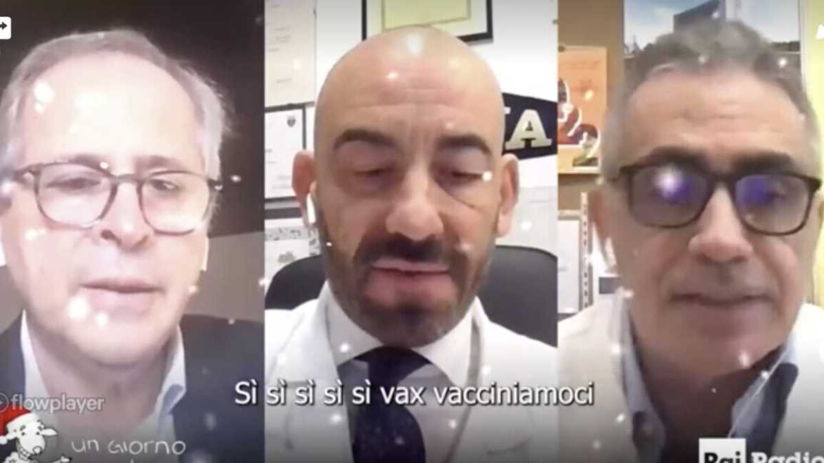 Immagine di Crisanti, Bassetti e Pregliasco: il “Jingle Vax” che rassicura