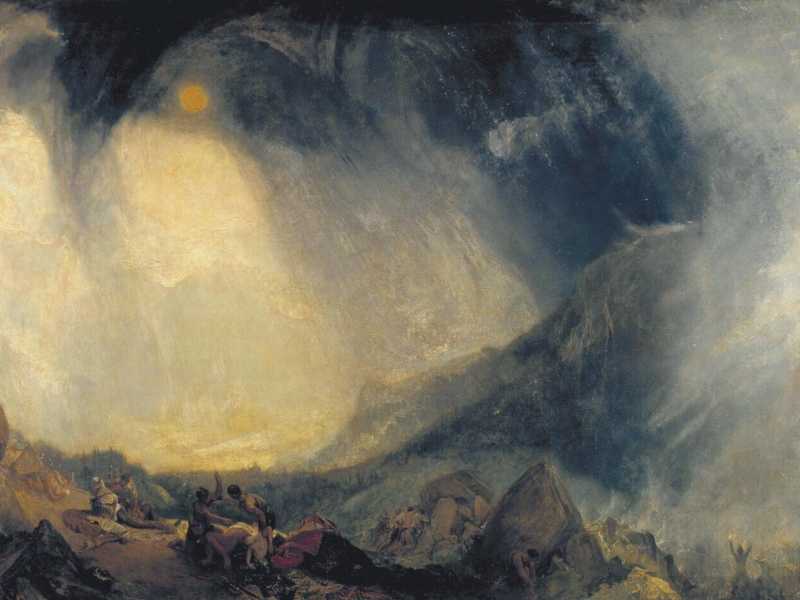 William Turner, "Bufera di neve" (Wikimedia Commons) 