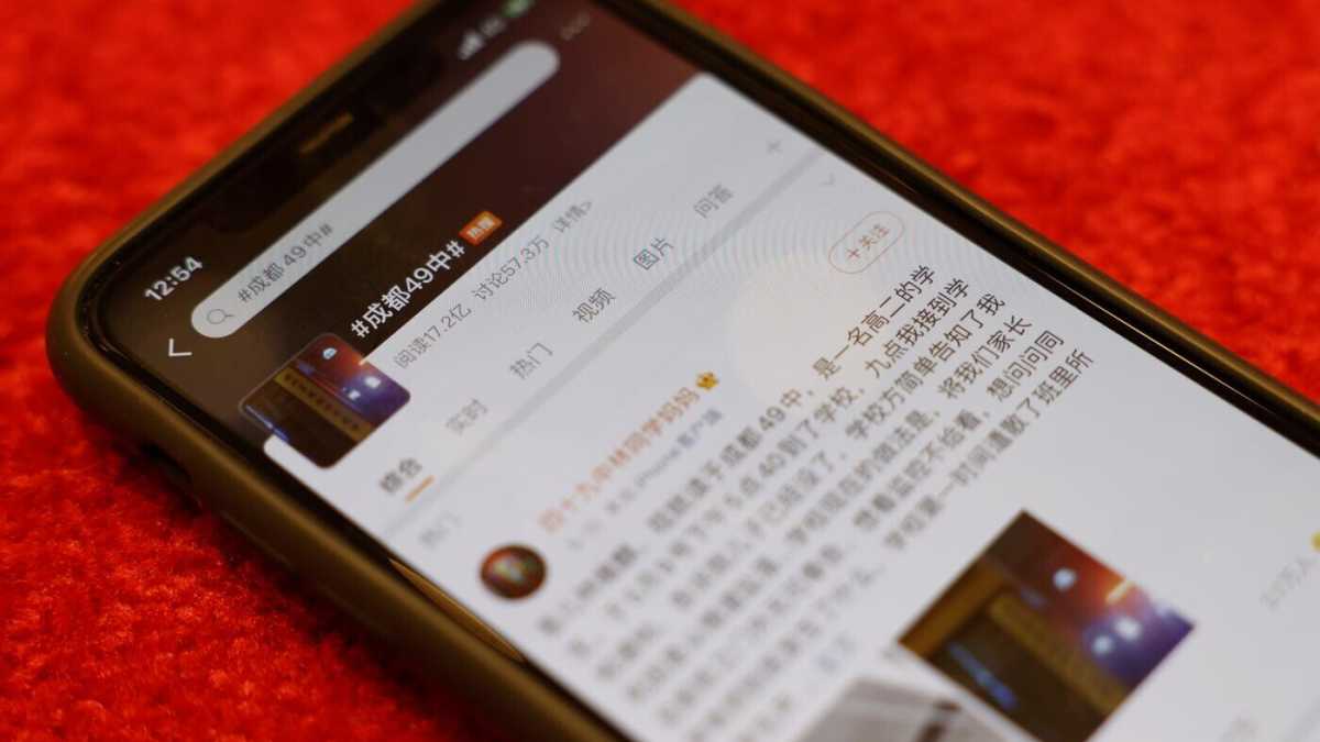 Immagine di Com'è andato il 2021 su Weibo