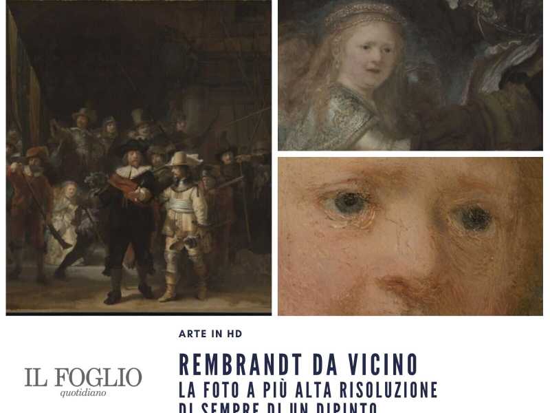 Da oggi la foto a più alta risoluzione di sempre è un dipinto di Rembrandt