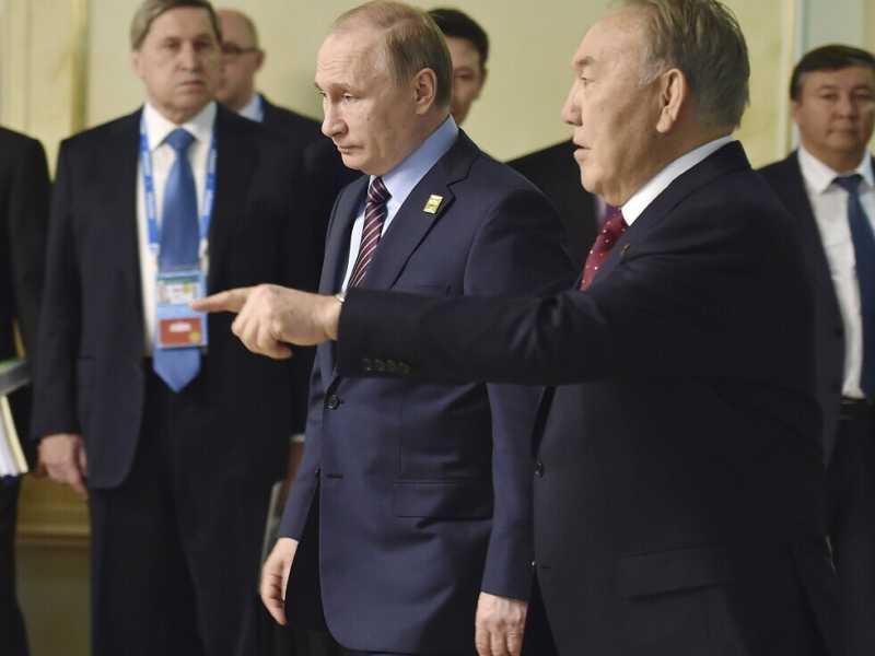 Nursultan Nazarbayev e Vladimir Putin (LaPresse) <br /> <br />