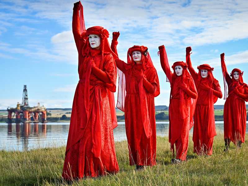 manifestazione di&nbsp;Extinction Rebellion (foto&nbsp;Jeff J Mitchell/Getty Images)