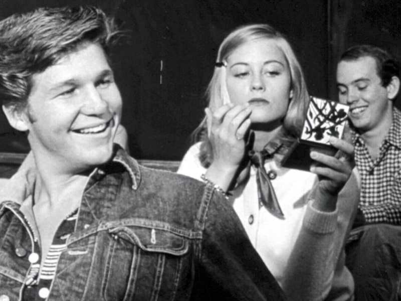 Cybill Shepherd con Jeff Bridges in "The Last Picture Show" di Peter Bogdanovich del 1971