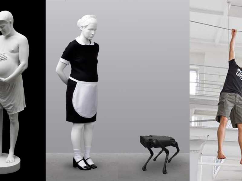 Marc Quinn, - &ldquo;Thomas Beatie&rdquo; (2009). Elmgreen&amp;Dragset, - &ldquo;Pregnant white maid&rdquo; (2017). &ldquo;What&rsquo;s left&rdquo; (2021)&nbsp;<br />