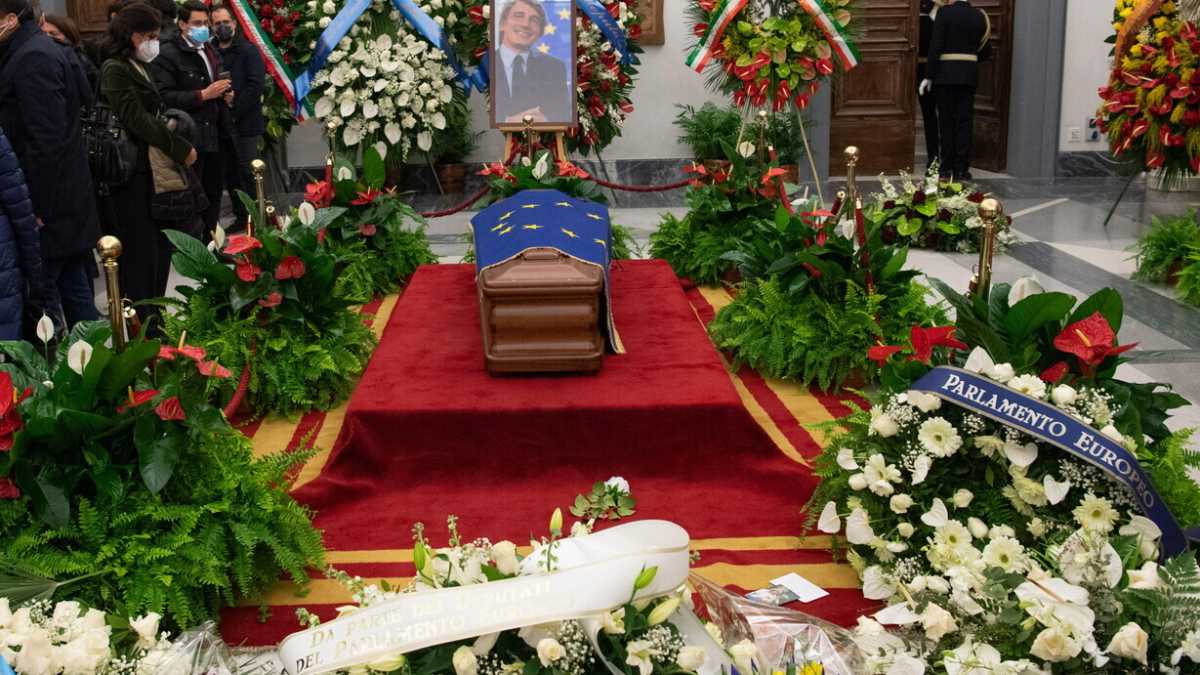 Immagine di A Roma i funerali di Sassoli: presenti le più alte cariche dello stato e dell'Ue
