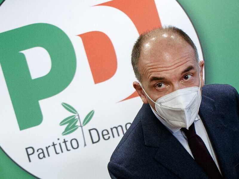 Il segretario del Pd, Enrico Letta (foto LaPresse)