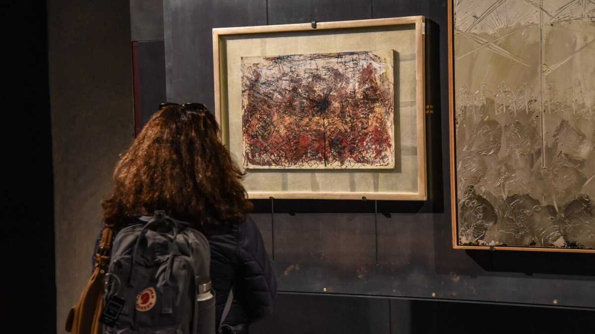 Immagine di Bergen Belsen nei disegni di Congdon. Memoria al Binario 21