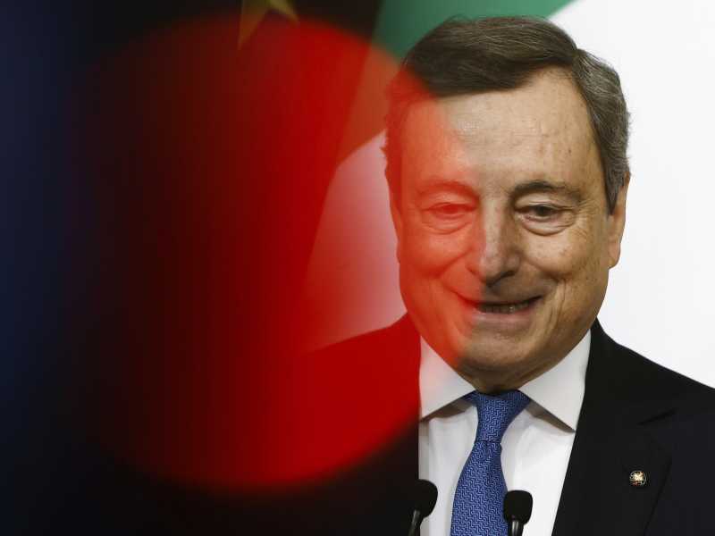 Mario Draghi - Foto LaPresse