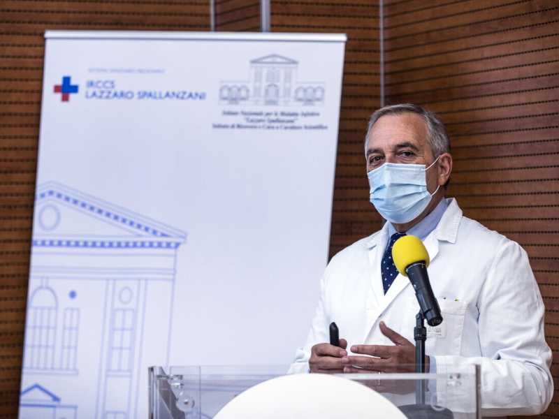 Il direttore sanitario dell'Istituto Spallanzani, Francesco Vaia (Foto: Ansa/Angelo Carconi)<br />