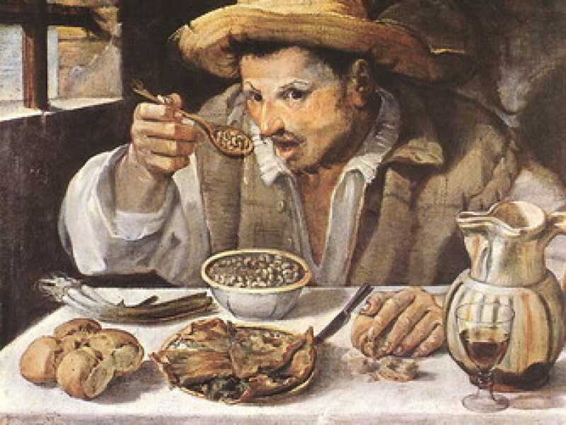 Annibale Carracci, "Il mangiatore di fagioli" (Wikimedia Commons) 