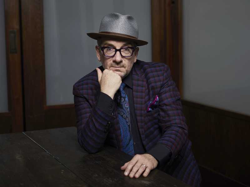 Elvis Costello nel 2018. Foto Matt Licari/Invision/AP, File&nbsp;<br />