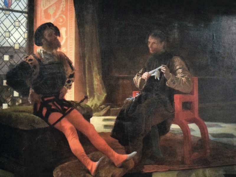 "Borgia e Machiavelli" di F. Faruffini (Wikimedia Commons)&nbsp;