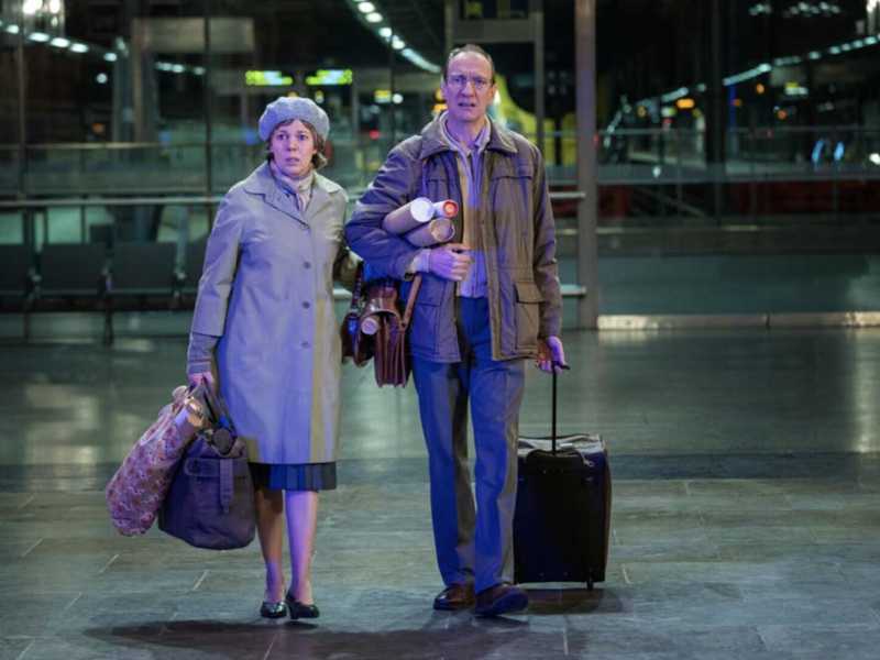 Una scena da "Landscapers" in onda su Sky Atlantic&nbsp;