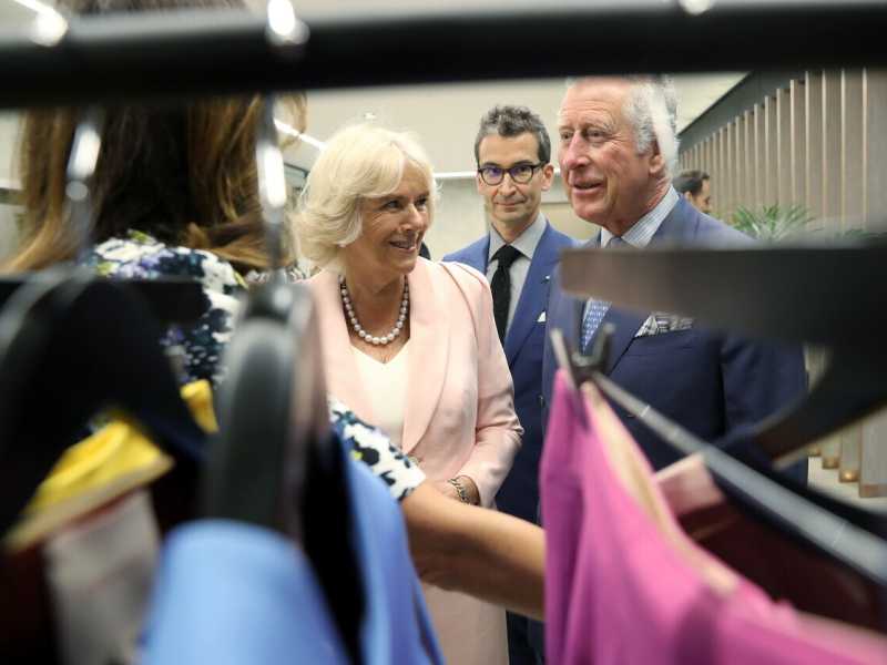 Il Principe di Galles e la Duchessa di Cornovaglia visitano Yoox Net-a-Porter Tech Hub con Federico Marchetti (Foto di Chris Jackson/Getty Images) <br />