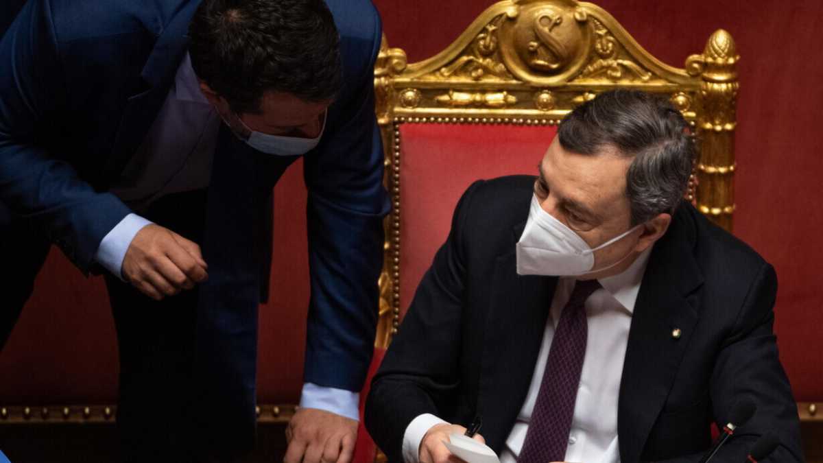 Immagine di Draghi non crede alle minacce di Salvini, che pensa al 31 marzo