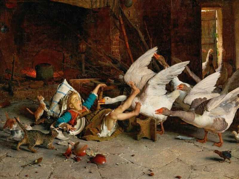 Gaetano Chierici, Una catastrofe, 1887, Olio su tela <br />
