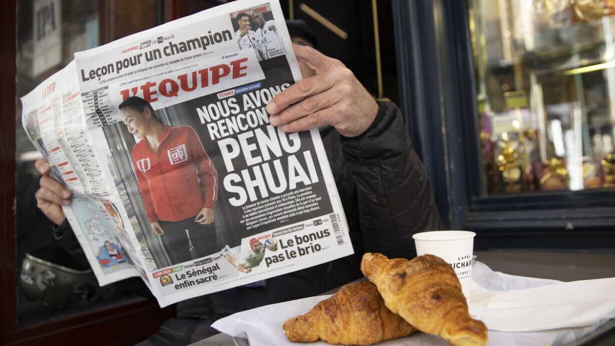 Immagine di Caso Peng Shuai, l'Equipe si presta alla propaganda di Pechino