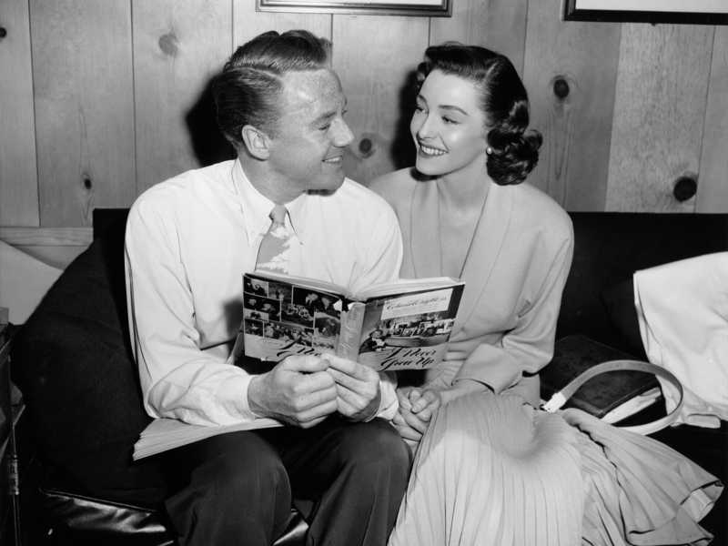 Gli attori Van Johnson e Patricia Neal, Foto di archivio foto/ Getty Images&nbsp;<br />