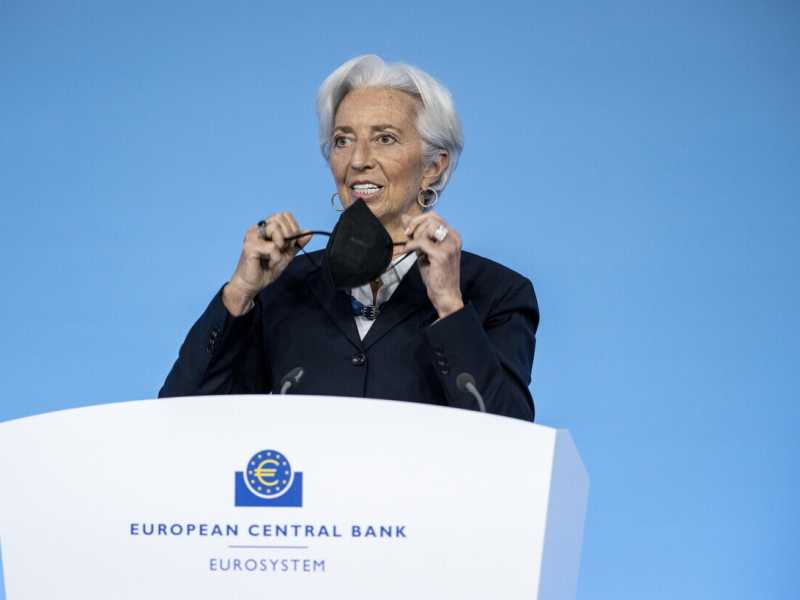 Christine Lagarde, presidente della Bce (Ansa)&nbsp;<br />