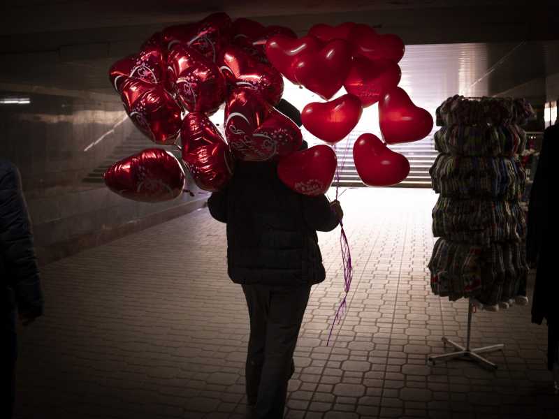 San Valentino a Kiev (LaPresse)