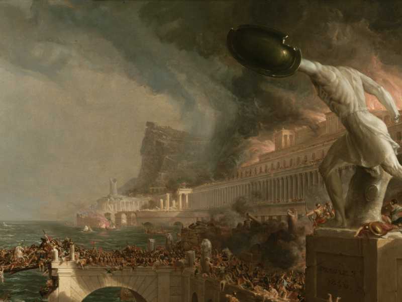 Thomas Cole, "The course of empire: destruction", 1836 (Wikimedia Commons)&nbsp;