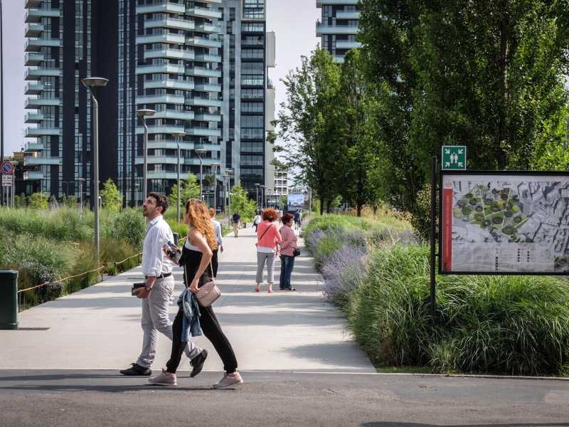 Il parco Biblioteca degli Alberi a Milano<br />
