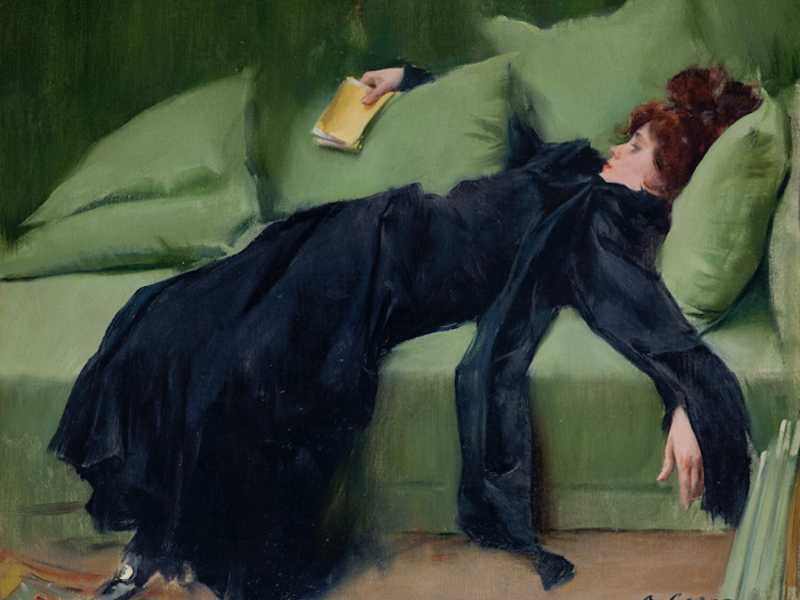 Ramon Casas i Carb&oacute;, "Ragazza decadente", 1899 (Wikimedia Commons)&nbsp;<br />