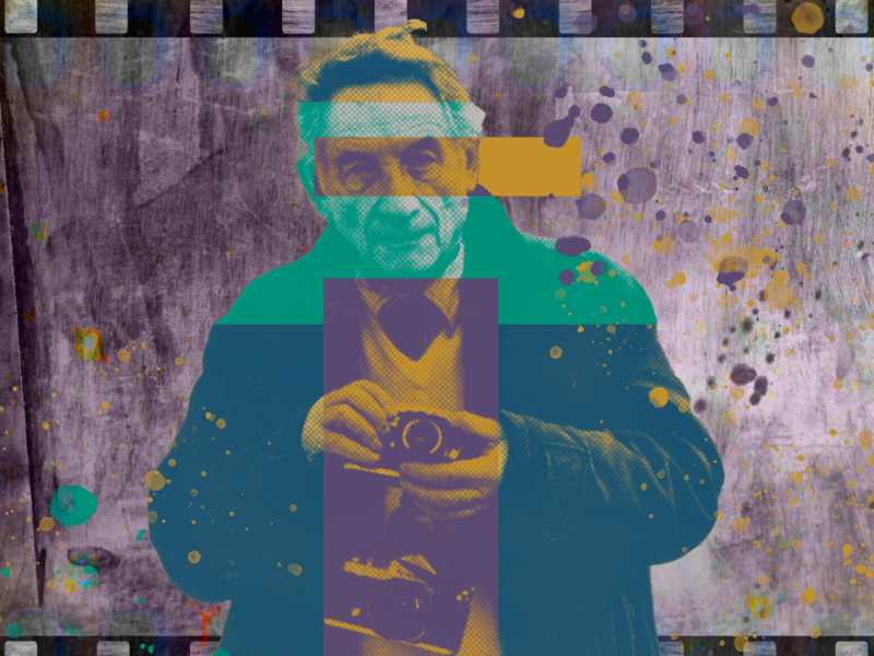 Mario Dondero nella grafica di Enrico Cicchetti&nbsp;<br />
